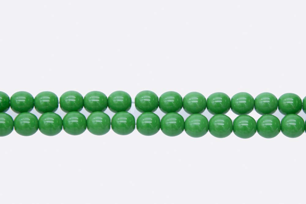 6RD183R: CZ Round Opaque Green 6mm - 50 PC