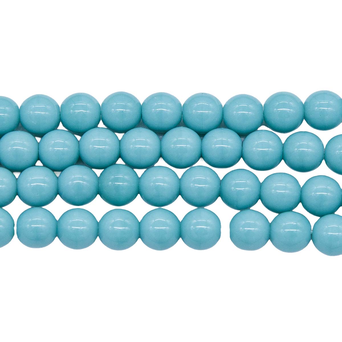 6RD185: Czech Round Turquoise Green 6mm 300PC