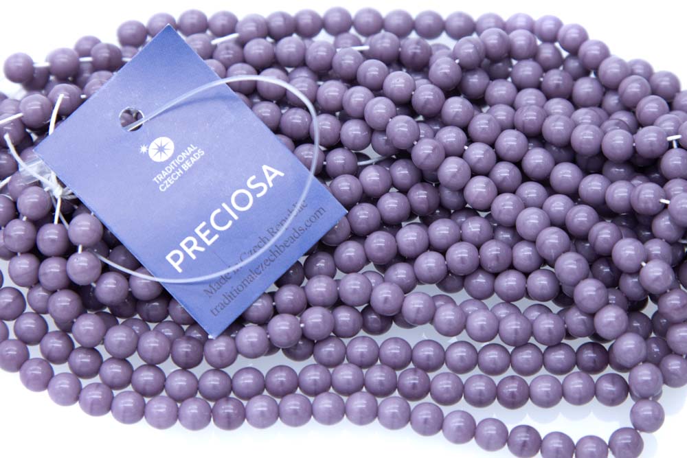 6RD197R: CZ Round Lavender 6mm - 50 Pieces