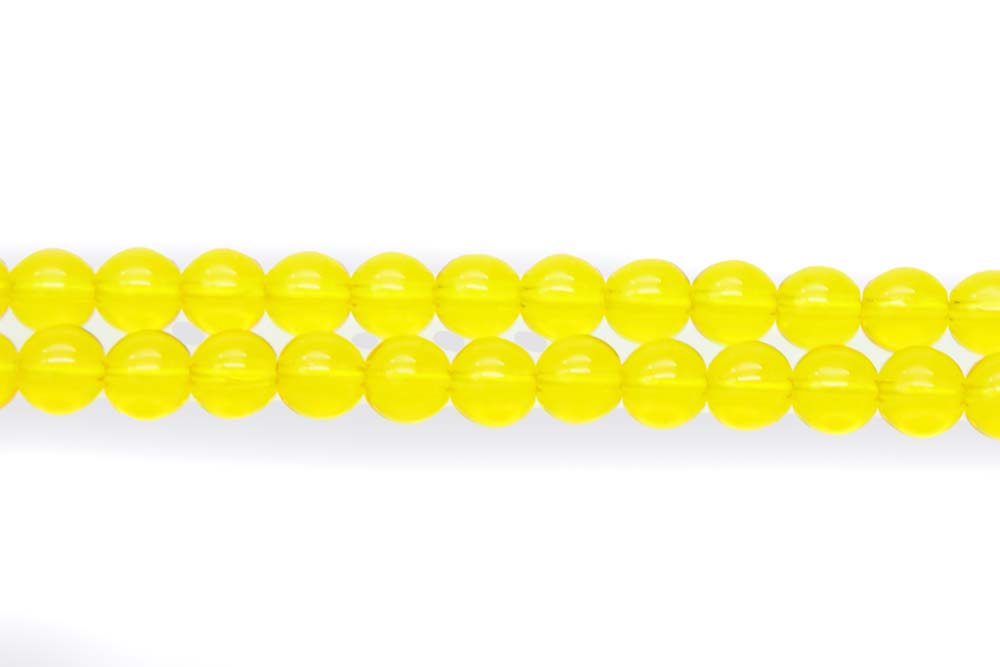 6RD225: CZ Round Transparent Yellow 6mm - 600 Pc