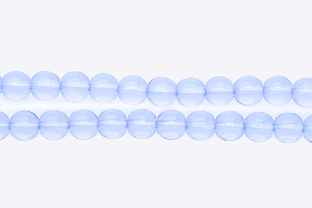 6RD272R: CZ Round Pale Sapphire 6mm - 50 Pc