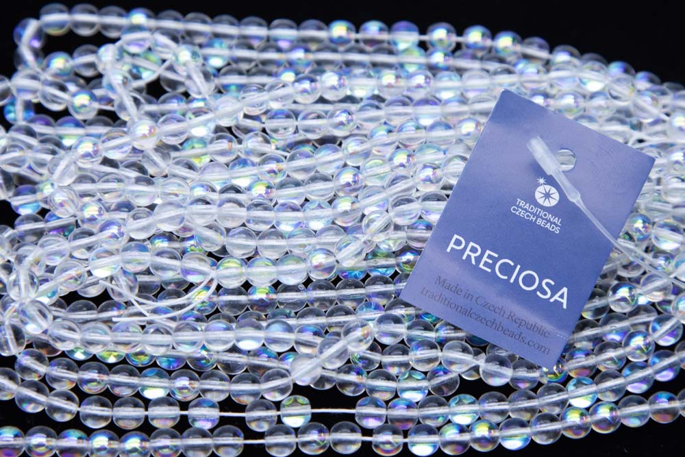 6RD512: CZ Round Crystal AB 6mm - 600PC