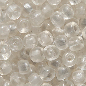 6SV212-QU: Vintage Venetian Transparent Clear #1 Frosted SQ Hole 6/0 500 Grams