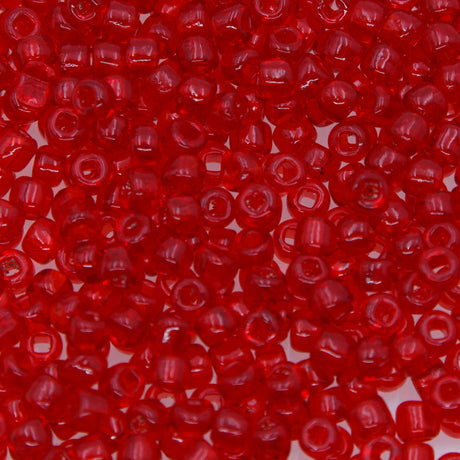 6SV244-4QR: Vin Ven SB Trns Red #4 SQ Hole 6/0 - 50GM