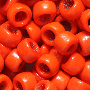 77SV138-2: Vintage Venetian Small Crow Opaque Orange #2 6mm 250 Grams