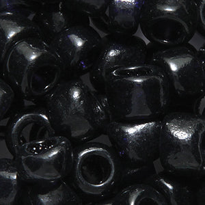 78SV279-1R: Vintage Venetian Medium Crow Deep Cobalt/amethyst Mix 7mm 50 Gram Bag