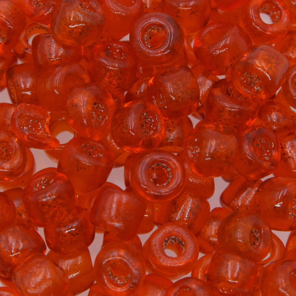 79SV232-1: Vintage Venetian Crow Transparent Orange #1 9mm 250 Grams