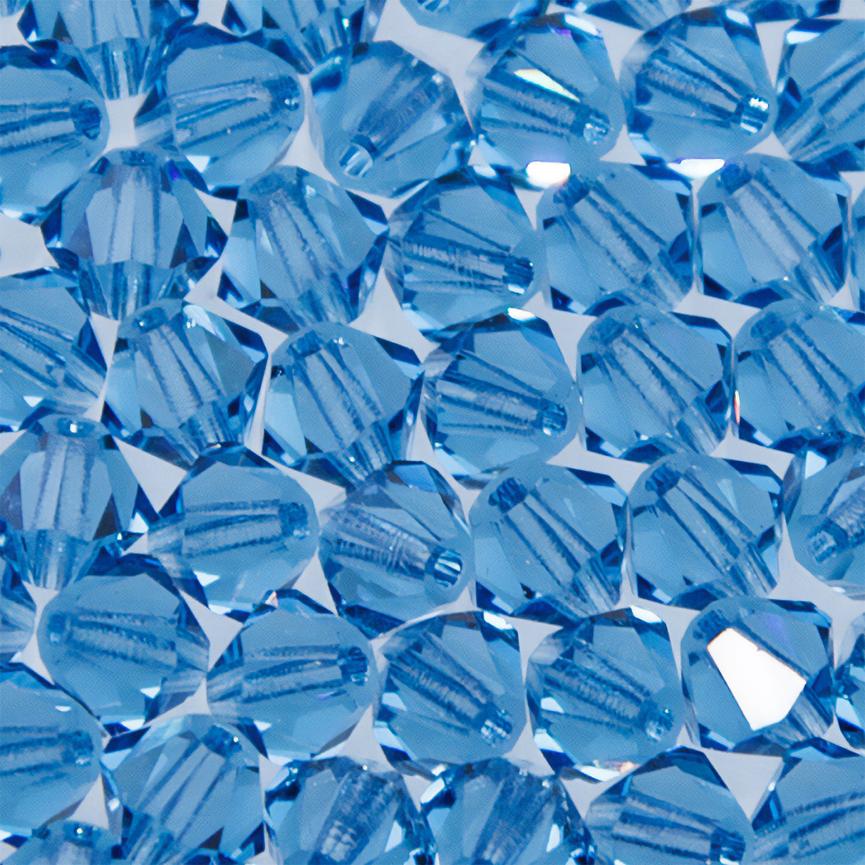 84CC275: Preciosa Czech Crystal Diamond Malibu Blue 5mm