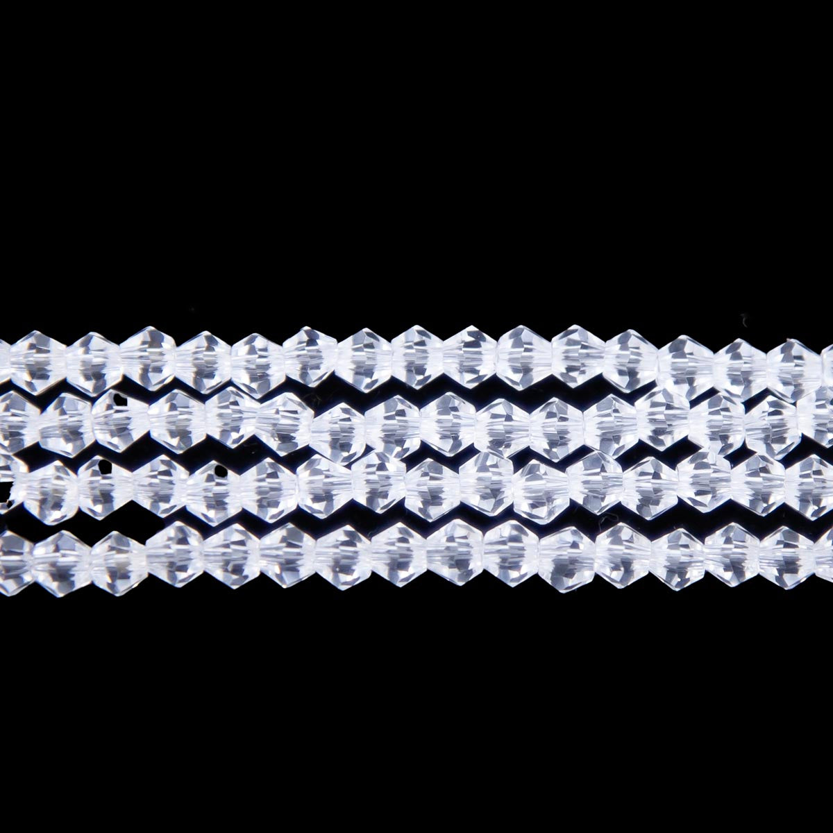 84CG212: 4mm Glass Faceted Bicone