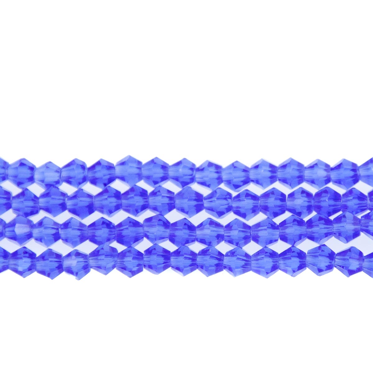 84CG273: 4mm Sapphire Glass Faceted Bicone