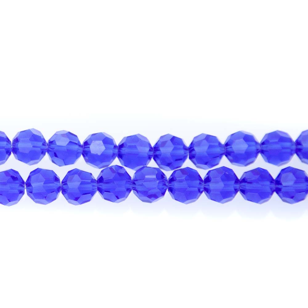 8CG273: 8mm Sapphire Glass Faceted Round