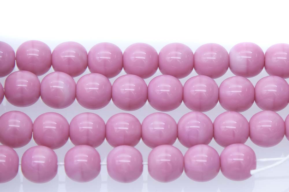 8RD192: CZ Round Opaque Dusty Pink 8mm 300 PC