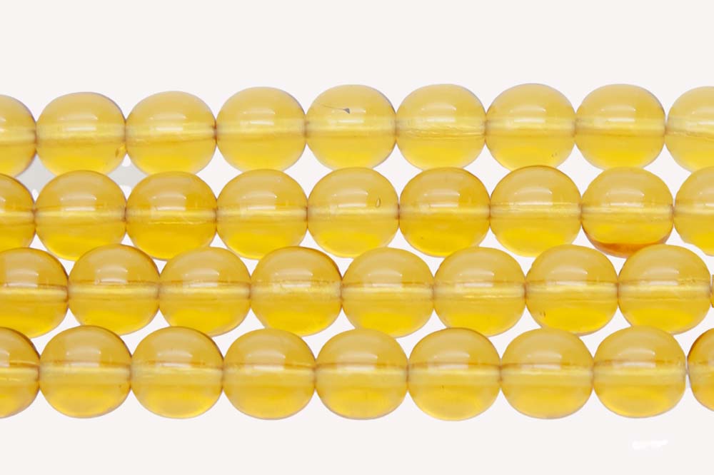 8RD254: CZ Round GoldenTopaz 8mm 300 PC