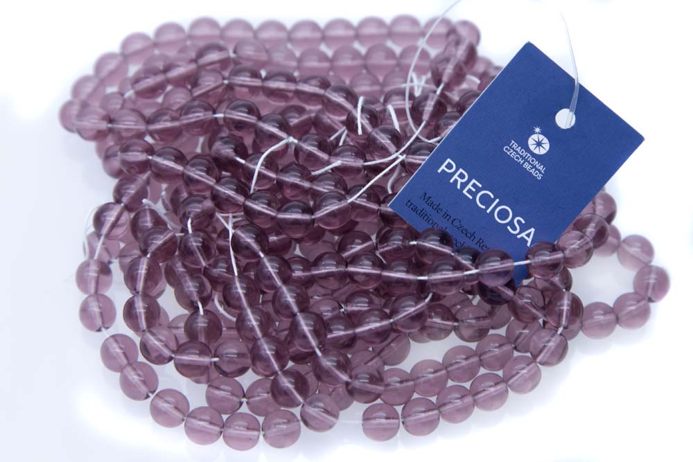 8RD296: CZ Round Light Amethyst 8mm - 300 PC