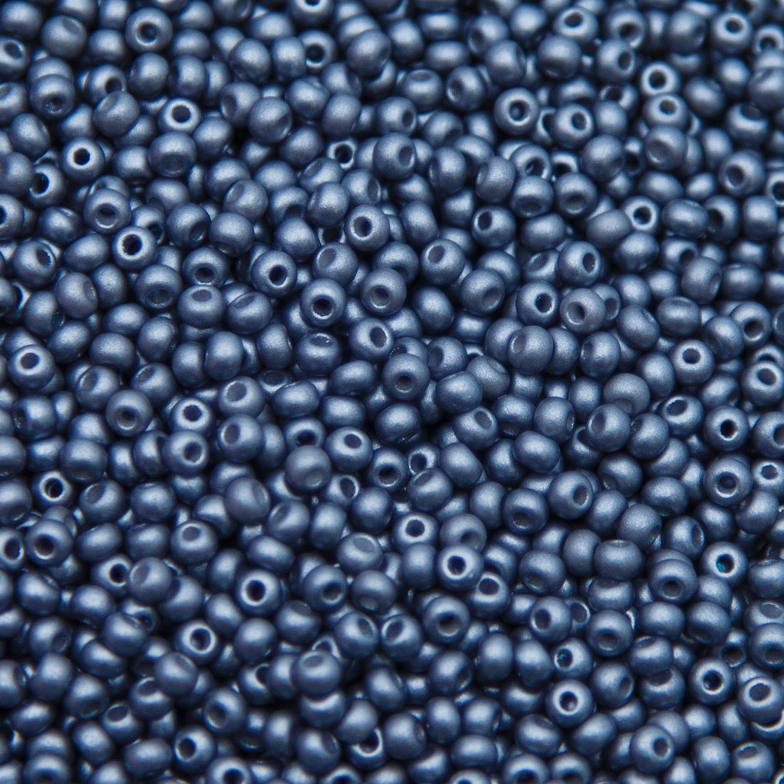8SB907-PLR: CZ Seed Bead Permalux Grey 8/0 Loose 25 Gram