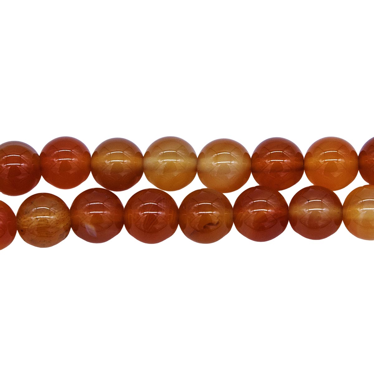 8ST428-U: Carnelian Agate Uruguay Round 8mm