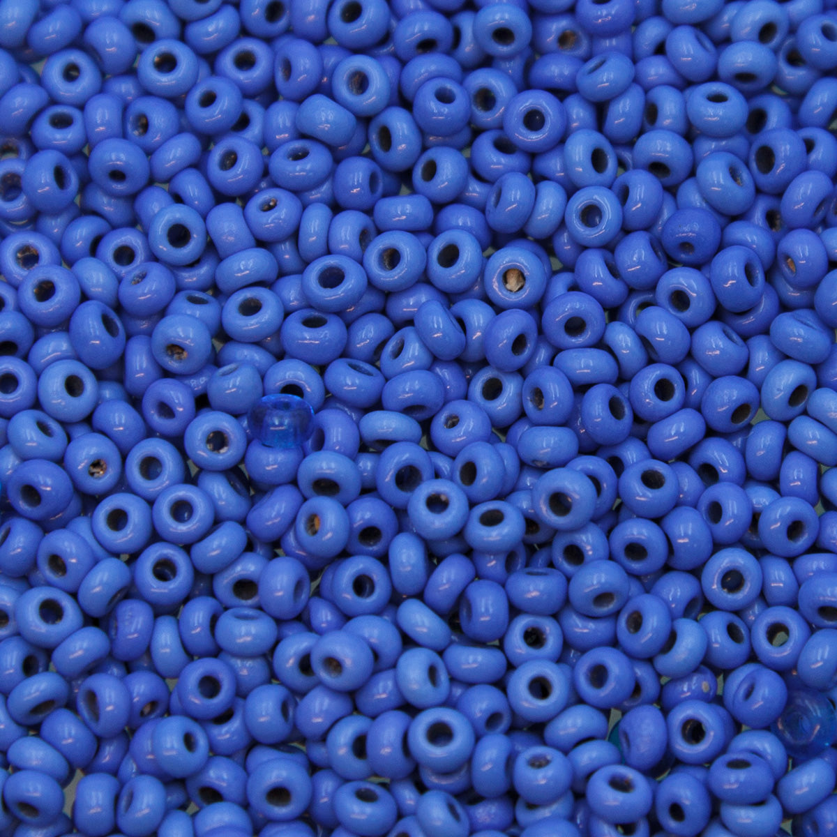 8SV168-CR: Vintage Venetian Seed Bead Opaque Cornflower Blue 8/0 Pony-50 Gram Bag