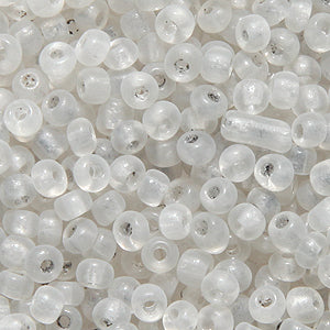 8SV212-UR: Vintage Venetian Transparent Clear #1 Frosted 8/0 50 Gram Bag