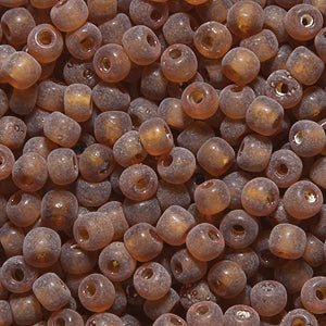 8SV256-2UR: Vintage Venetian Transparent DK Topaz #3 Frosted 8/0 50 Gram Bag