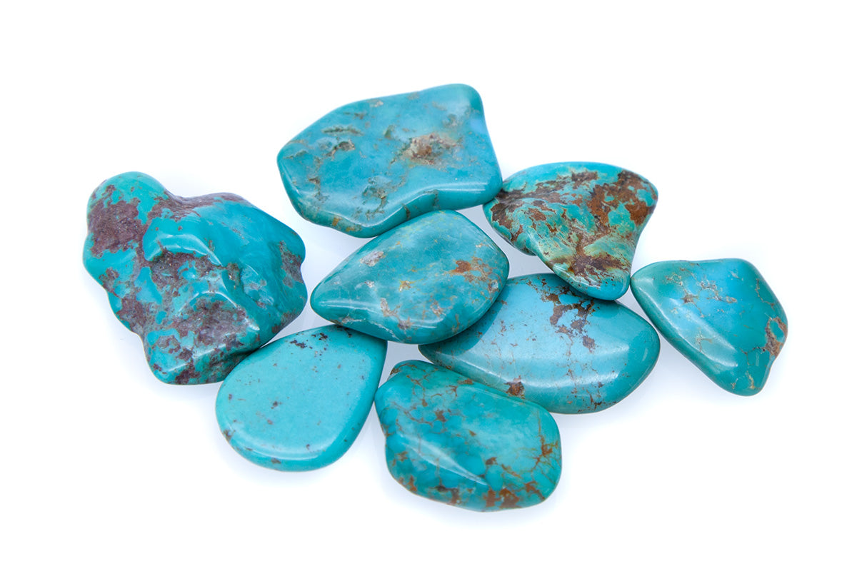 91ST413-50: Turquoise Tumble Nuggets (no Hole) - 50GM