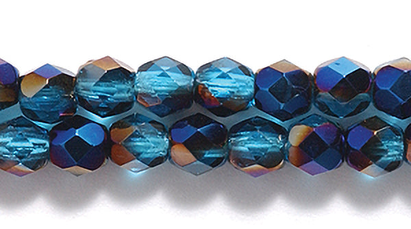 4FC568-U: CZ FACET RD Capri Blue Azuro AB 4mm-600PC