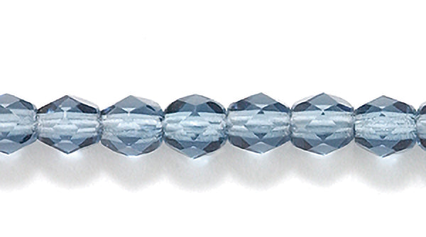 4FC269: CZ FACET RD TRANS Montana Blue 4mm-800PC