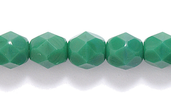 6FC188: CZ FACET RD Opaque Forest Green 6mm-300PC