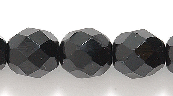 8FC109: CZ FACET RD Black 8mm-150PC