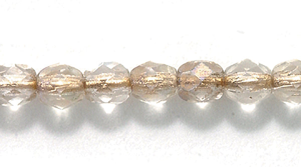 4FC4512: CZ FACET RD Bronze Lined Crystal AB 4mm-800PC