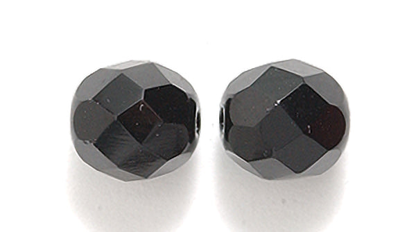 8FC109-L: CZ FACET RD Black 8MM-200PC