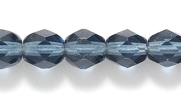 6FC269: CZ Faceted RD Montana Blue 6MM-300PC