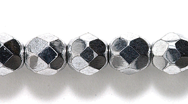 6FC815-F: CZ FACET RD Full Coated Silver 6mm-300PC