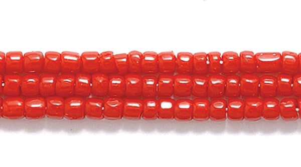 9SC146: CZ Seed Bead 3-cut Opaque DK Red 9/0 5HK