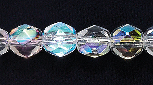 6FC512: CZ FACET RD Crystal AB 6MM 300PC