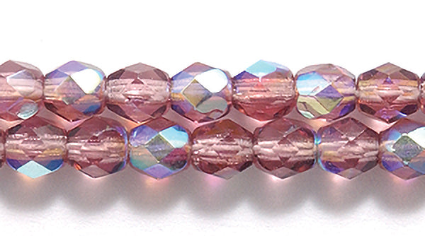 4FC598: CZ FACET RD Amethyst AB 4MM 600PC