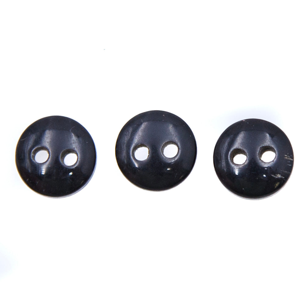 9HR109-BU: Horn Button Black 9mm 2HOLE - 25PC
