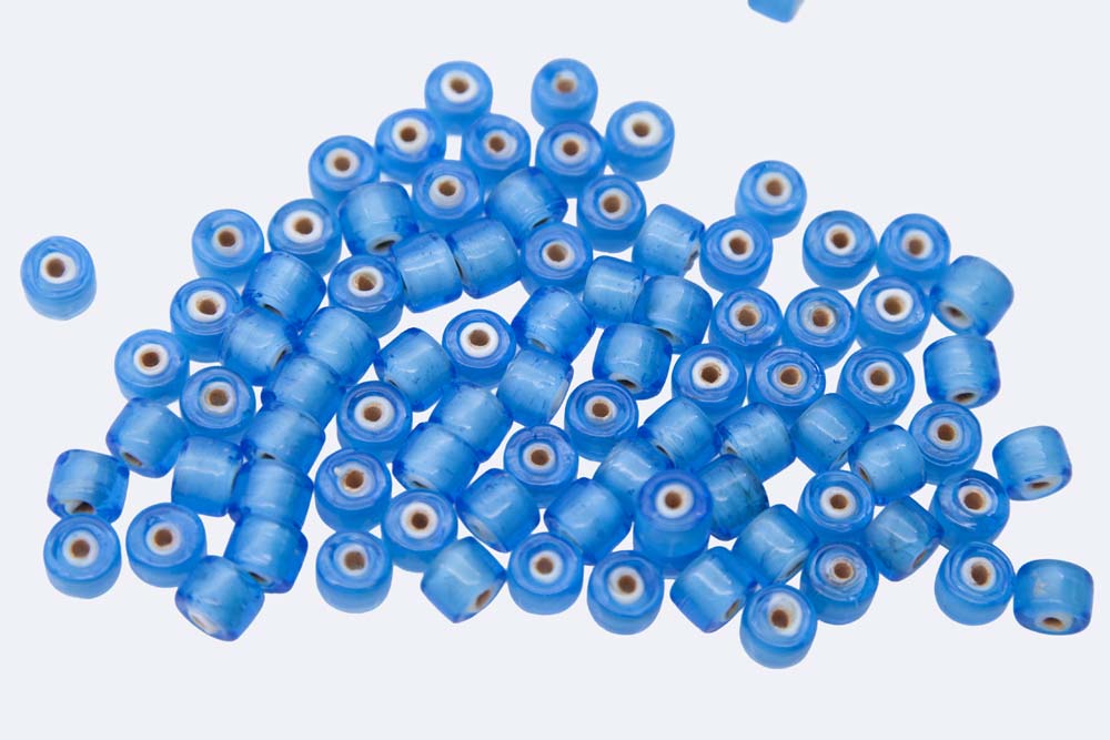 9IC766: Crow White Lined Lagoon Blue 9mm 100 Grams