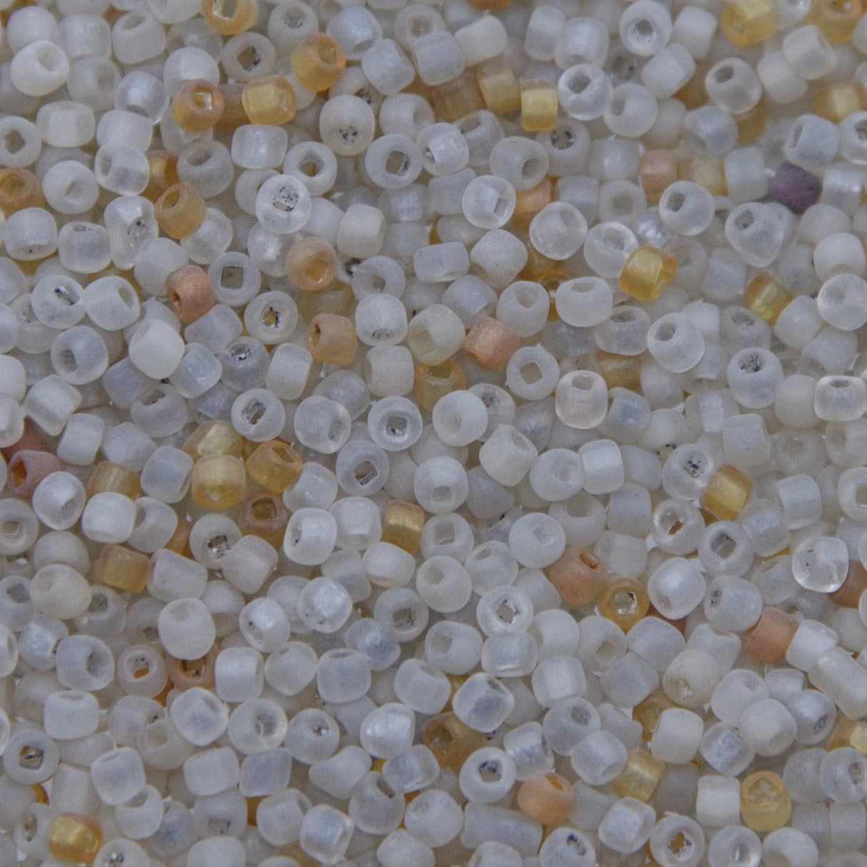 9SV100-17: Vintage Venetian Milky Crystal Rust 9/0 250 Grams