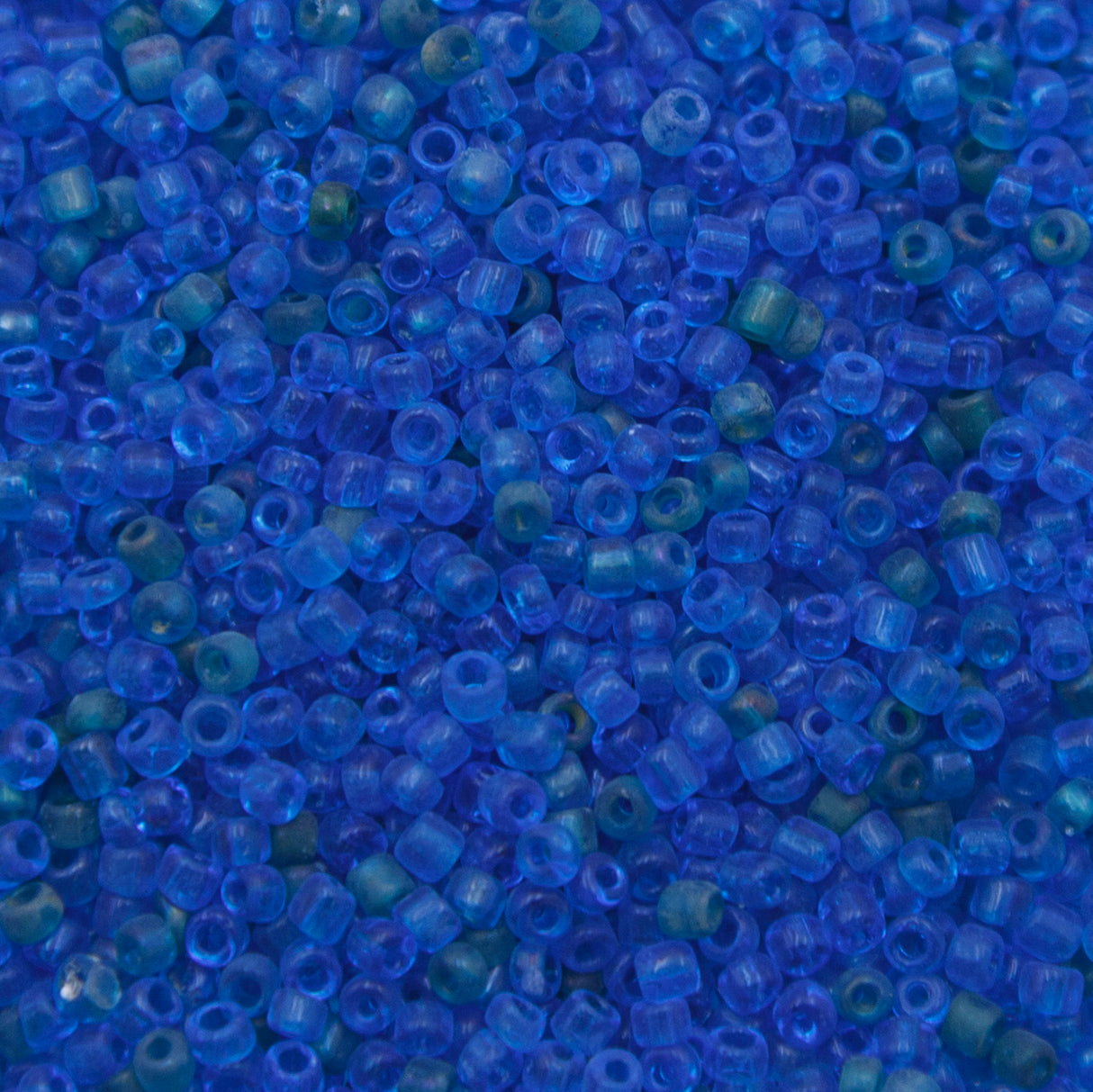 9SV100-39: Vintage Venetian Seed Bead Tr Deep Blue 9/0