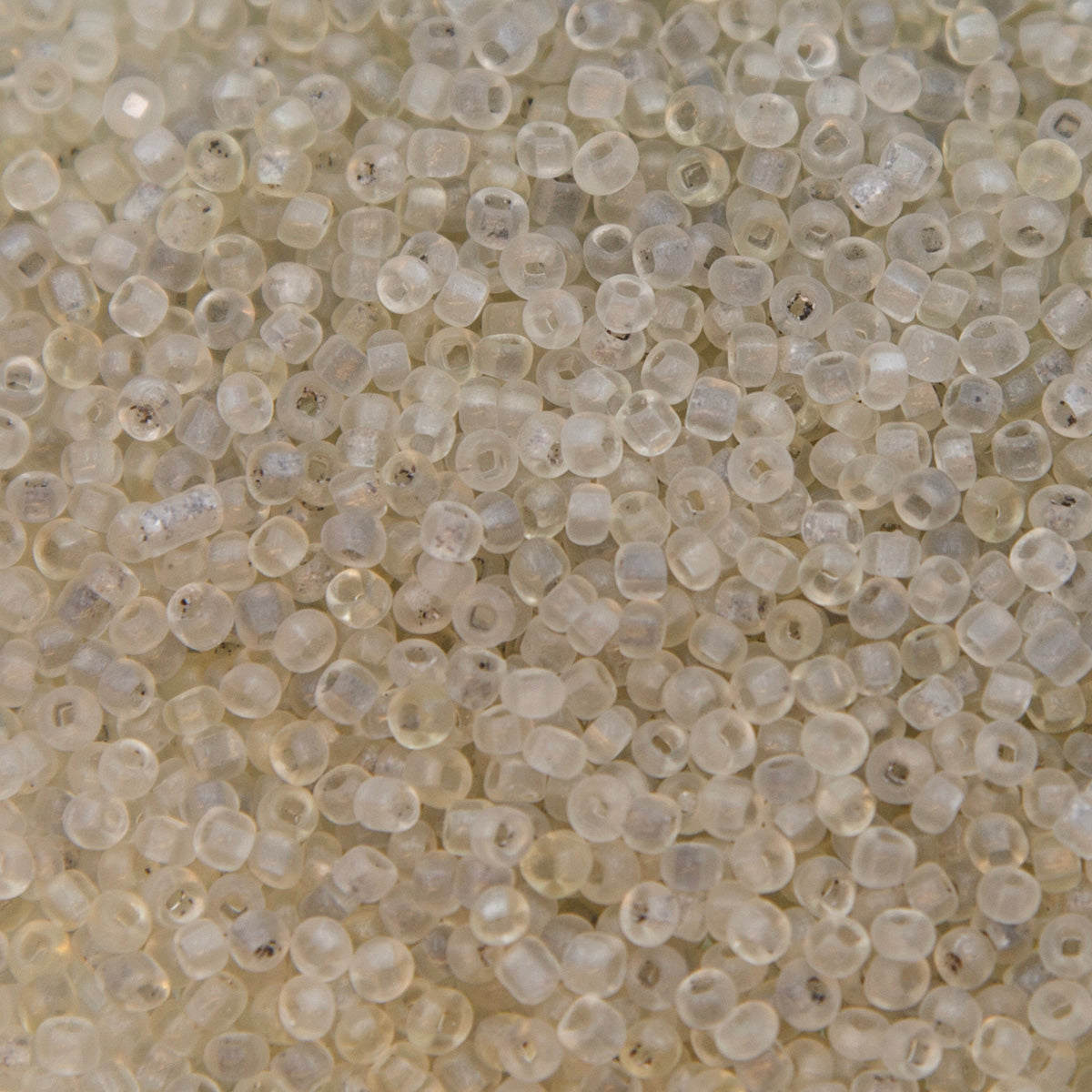 9SV212-11UR: Vintage Venetian Clear #11 Square Hole Frosted 9/0 50 Gram Bag