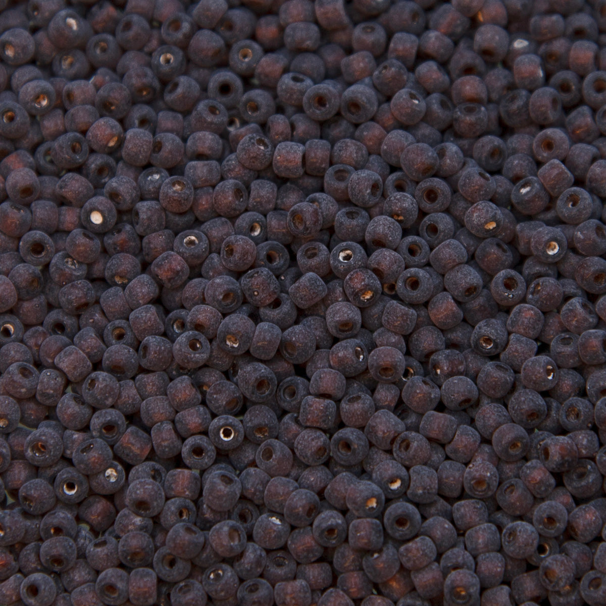 9SV258-1UR: Vintage Venetian Transparent Brown #1 Frosted 9/0 50 Gram Bag