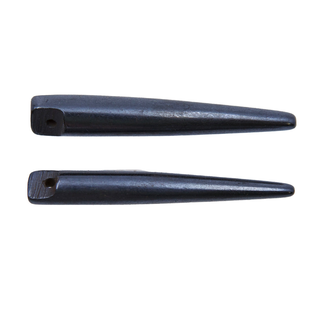 BN353-2: Bone Hair Pin Black 2" 10 Pieces