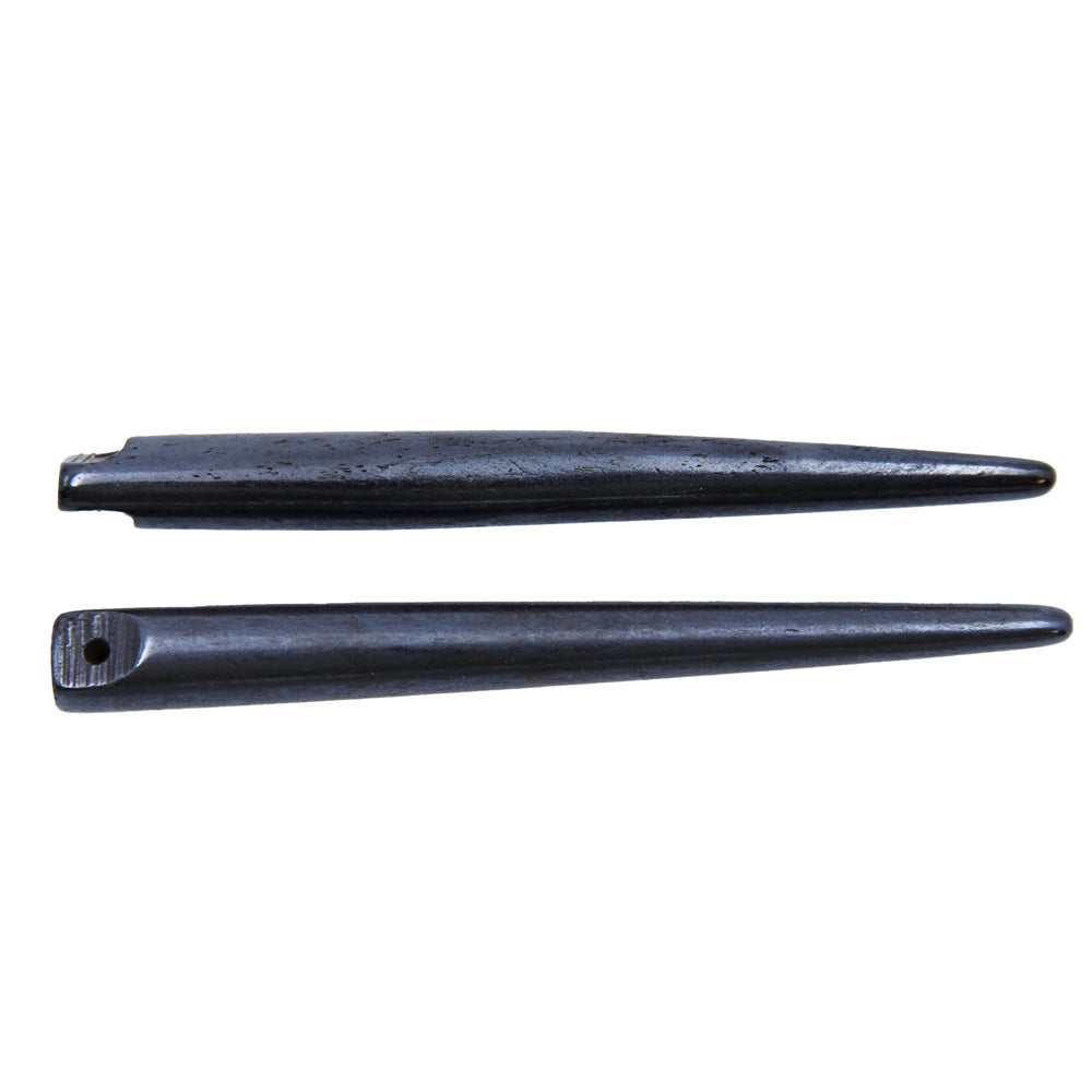 BN353-3: Bone Hair Pin Black 3" 5 Pieces
