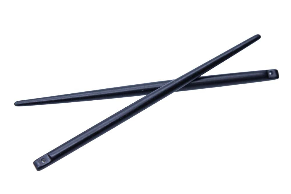 BN353-6: Bone Hair Pin Black 6IN - 2PC