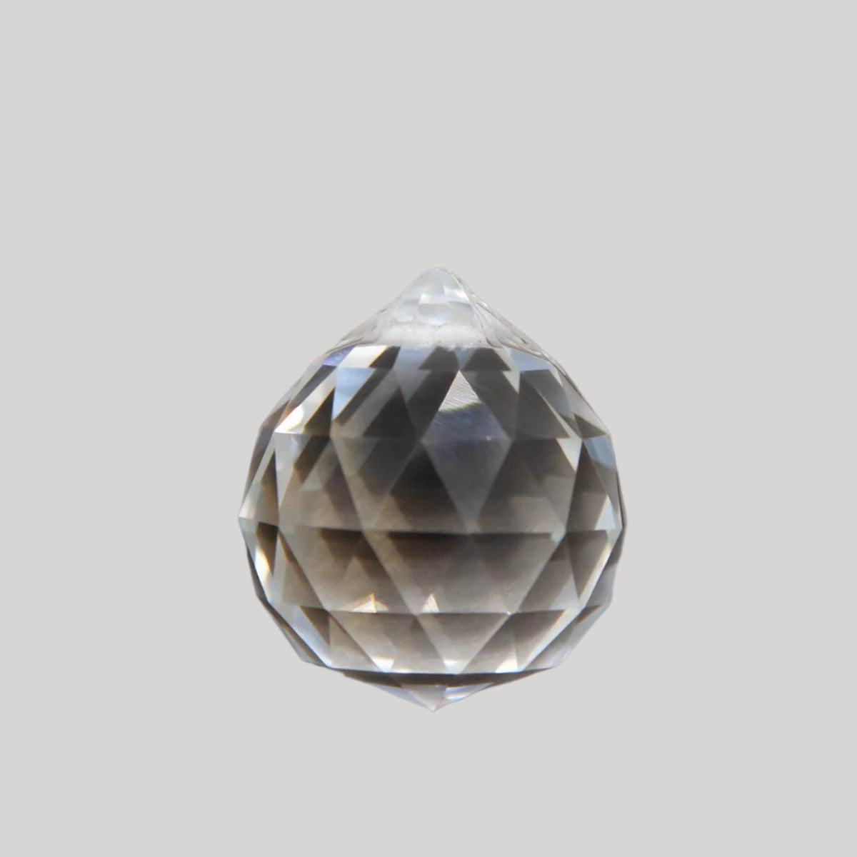 CD212-B30: Faceted Crystal Ball Pendant 30mm