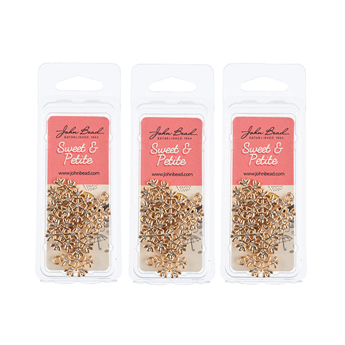 DZ0465-02: Zinc Charm Holiday 18x14mm Snowßake 8PPK