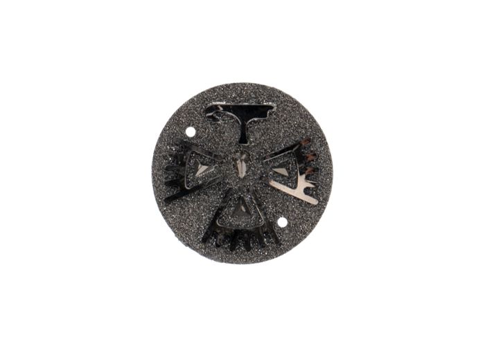 DZ8815-09: Sew-On Resin Sparkle Eagle 25mm Gunmetal - 10PPK