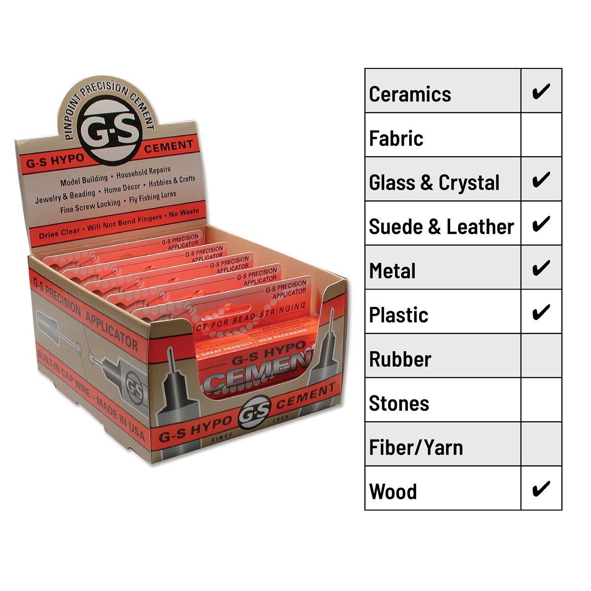 FI406: Hypo Cement/glue For Bead Tips 1/3 oz GROUND SHIP ONLY