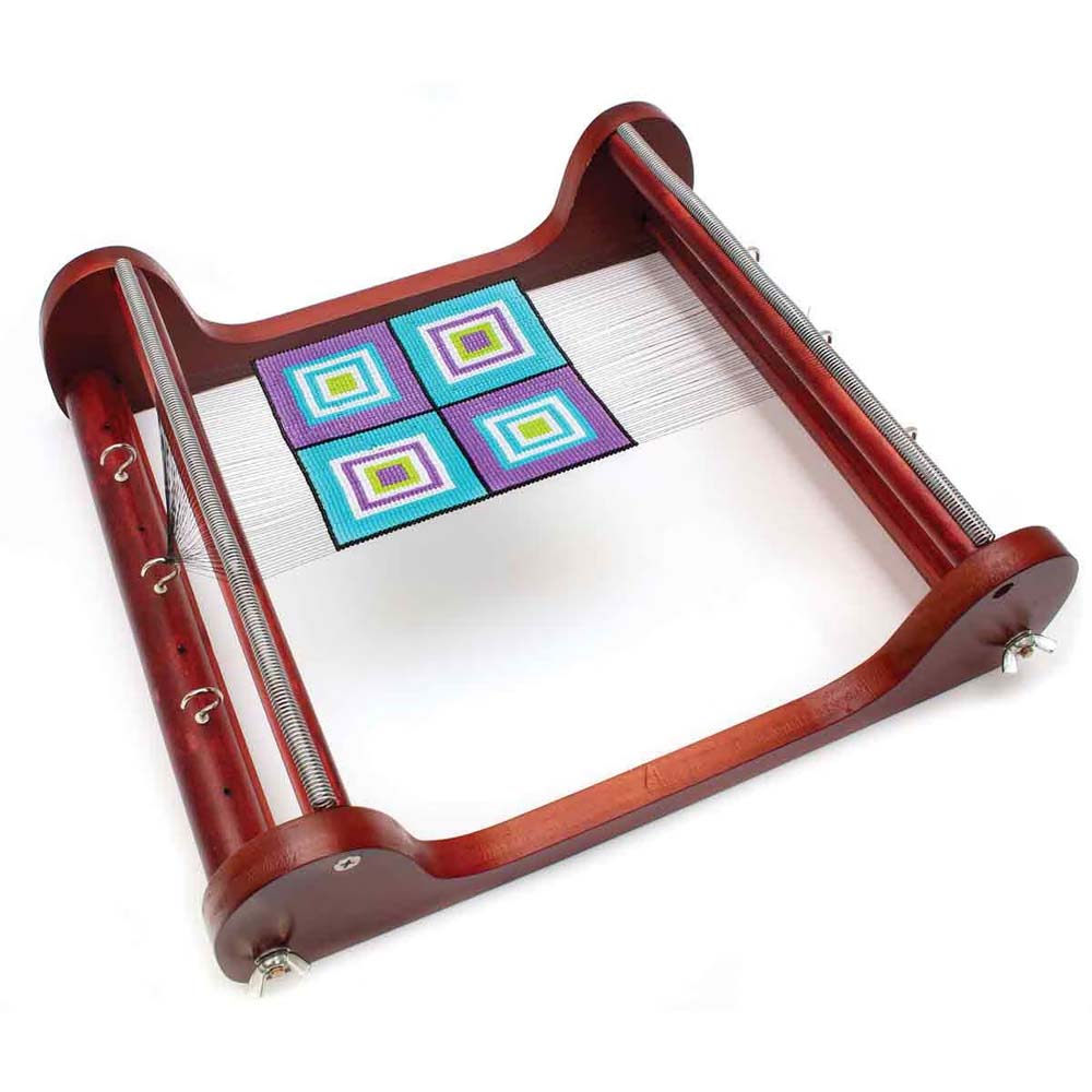 FI418-BLW12: Bead Loom - Extra Wide 12.5x13x3 Inches - Wood