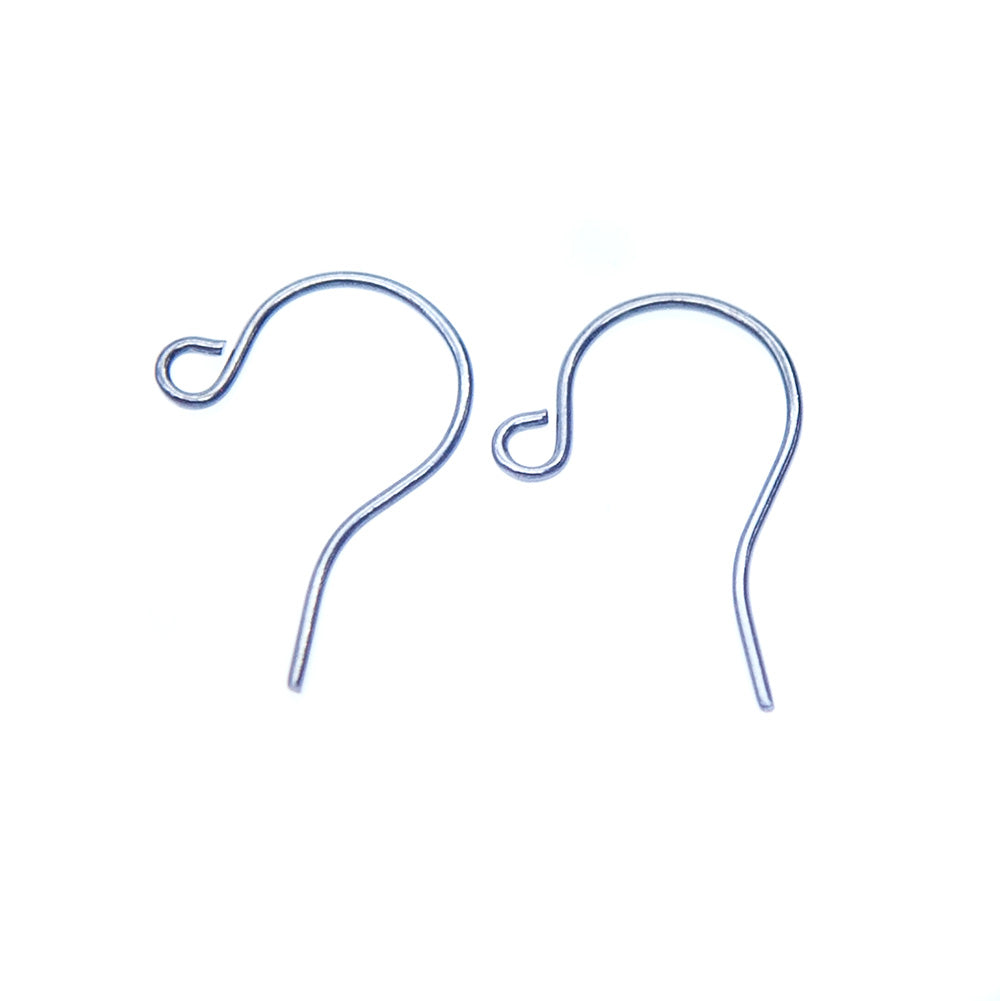 FI42-GM: Ear Wire Shepherds Hook Gun Metal 23 Gauge -75 Pairs